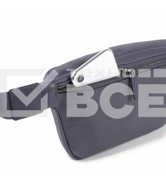Сумка на пояс Piquadro Black Square CA2174B3/BLU4, синий, натур.кожа