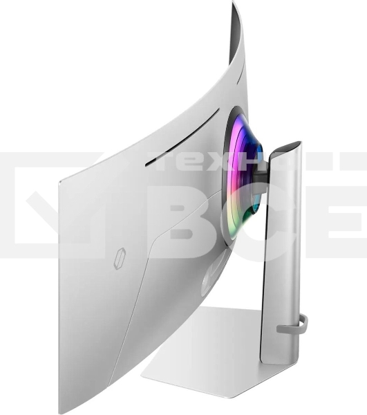 Монитор 49' Samsung Odyssey OLED G9 S49DG934SUXEN OLED 5120x1440, 240 Гц, 0.03 мс, 32:9, 250 кд/м², 2xHDMI 2.1, DP 1.4, 2xUSB-C, 3.5 Jack, HDR10+, FreeSync Premium Pro, изогнутый экран (1800R), серебристый