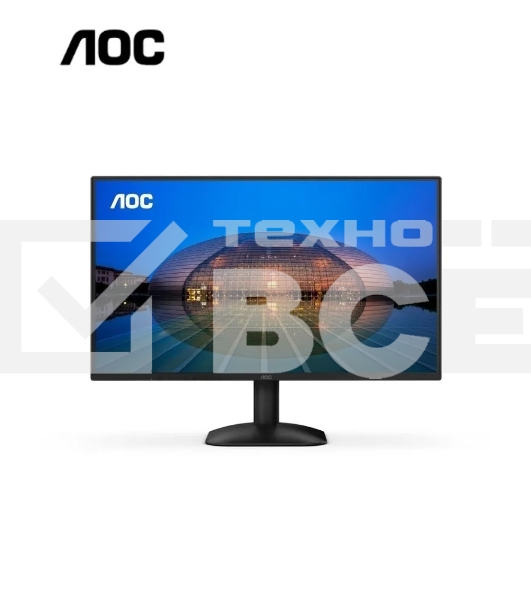 Монитор 23.8' AOC 24B31H IPS 1920x1080, 120 Гц, 4 мс (1 мс MPRT), 16:9, 300 кд/м², VGA, HDMI 1.4, 3.5 Jack, динамики (2x2 Вт), HDR10, Adaptive-Sync, черный