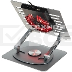 Подставка для ноутбука Digma D-NCP170-1xRGb110-360 17' 240x230x50мм 28дБ 2xUSB 1x 110ммFAN 940г Fan-control алюминий серый, фото2