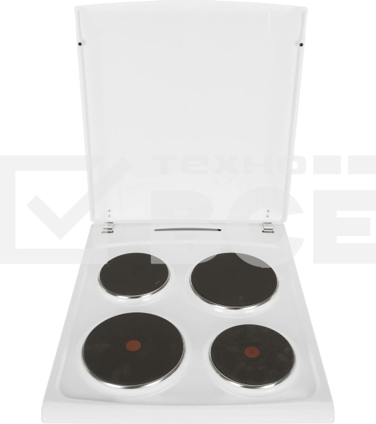 Плита электрическая Hansa FCEW54120 белый, конфорок 4 шт, духовка 62 л, 50 см x 85 см x 60 см