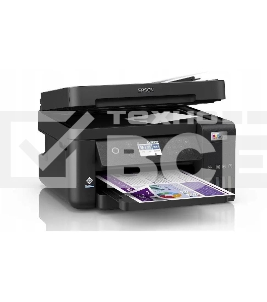 МФУ струйное Epson EcoTank L6270, A4, цветной, печ. до 33/15.5 стр/мин. (ч/б/цв.), 1200 x 4800 dpi (печ.), 1200x2400dpi (скан.), USB, RJ-45, Wi-Fi
