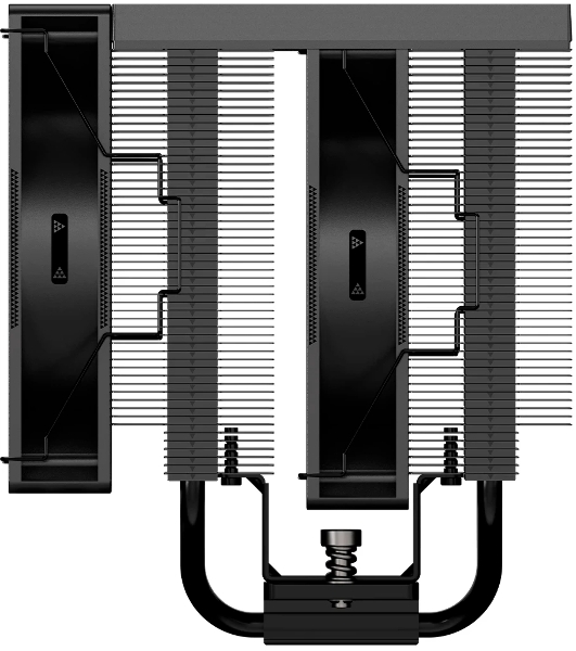 Кулер для процессора PCCooler RT720 TC BK (270W, 4-pin PWM, 157.5mm, Al/Cu, 7x6mm, 2x120mm, 73.32CFM, 34.9dBA, 2200RPM, S: 1851/1700/1200/115X, AM5/AM4, black)