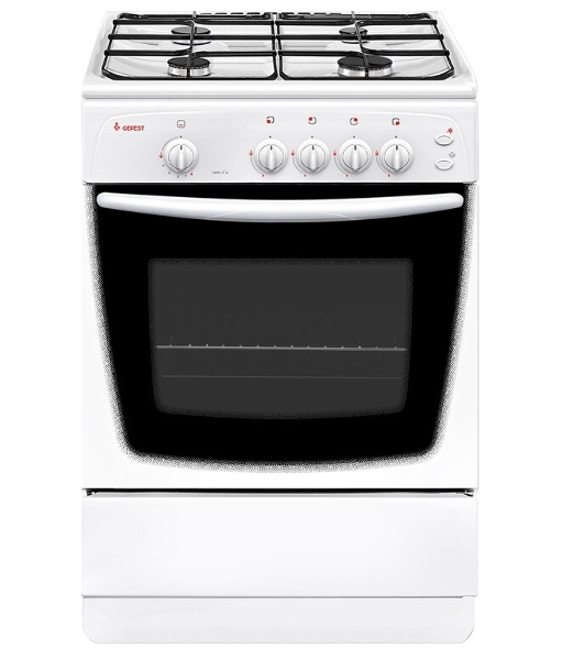 Плита газовая Gefest ПГ 1200 С6 белый, конфорок 4 шт, духовка 63 л, 60 см x 85 см x 60 см