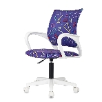 Кресло Domfy DK X-ROOM WH фиолетовый Sticks 08 крестов. пластик пластик белый, фото2