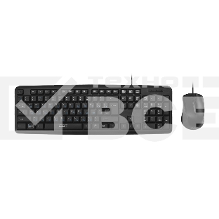 Комлект (клавиатура + мышь) CBR KB SET 710 проводной, USB, 104 клавиши, длина кабеля 1,8 м