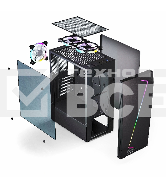 Компьютерный корпус ABR GQ-2 (8018) (USB3.0X1 + USB2.0 X2+audio)