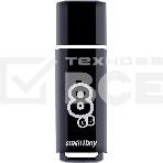 Флеш диск Smartbuy USB Drive 8Gb Glossy series Black SB8GBGS-K, фото 1