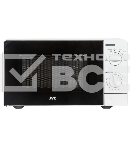 Микроволновая печь JVC JK-MW123M белый, 20 л, 700 Вт, переключатели - поворотный механизм