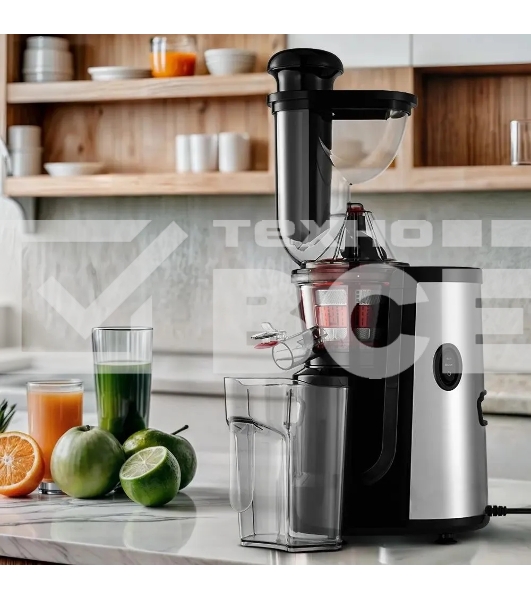 Соковыжималка шнековая Kitfort КТ-1162 150Вт рез.сок.:1000мл. черный