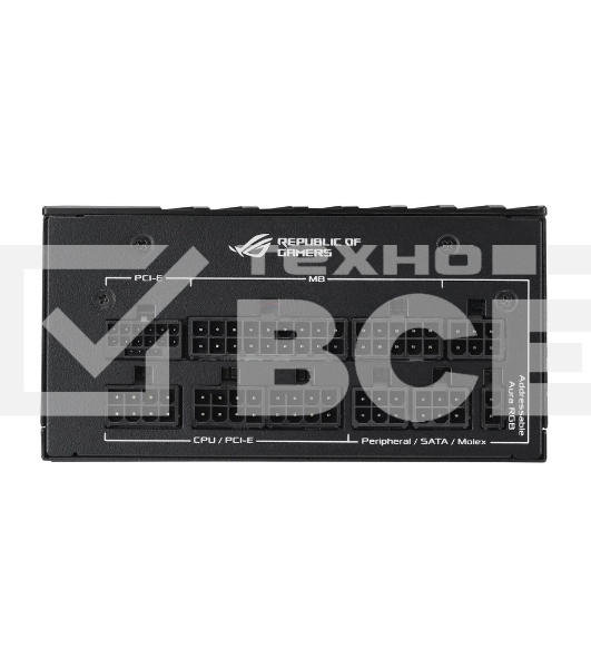 Блок питания ASUS ROG-LOKI-1000P-SFX-L GAMING (90YE00N1-B0NA00), 1000Вт, 80 PLUS Platinum, 135мм, модульный, серый и черный