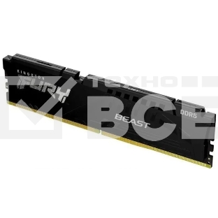 Оперативная память Kingston Fury Beast, DDR5, 16GB (1x16GB), 6000MHz, CL36, с радиатором, черный