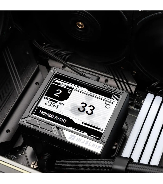 Система жидкостного охлаждения Thermalright Mjolnir Vision 360 ARGB Soc-AM5/AM4/1151/1200/2066/2011/1700 черный 4-pin 27dB Al LCD Ret (M-VISION-360-BL-ARGB)