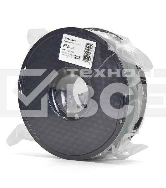 Филамент Crown Micro CM-FILPLAS005S PLA Silk 1.75 1кг серебряный
