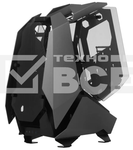 Корпус без блока питания JONSBO MOD-5, Full-Tower, TG, no fans, 2xUSB-A 3.0 + 1xUSB-C 3.2, ATX, mATX, mITX Gray
