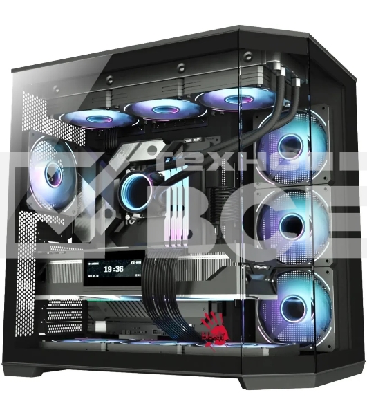 Компьютерный корпус Bloody BD-CC109 черный без БП ATX 10x120мм 2xUSB3.0 audio