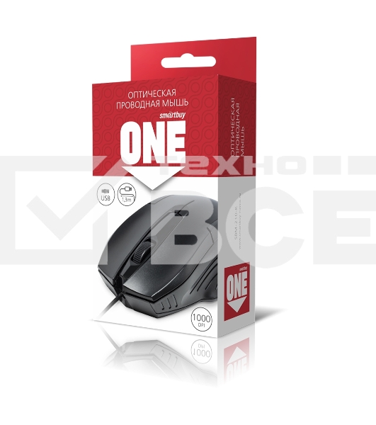 Мышь проводная Smartbuy (SBM-210-K) ONE 210-K черный