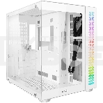 Компьютерный корпус Ginzzu V580 RGb подсветка, закаленное стекло 1хUSB 3.0,1хUSB 2.0, AU белый ATX, фото5