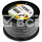 Леска для триммера Denzel двухкомпонентная витой квадрат, 3,0мм х 163м, на DIN катушке EXTRA CORD, фото 1