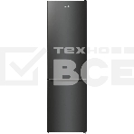 Холодильник Gorenje NRK6202EBXL4 черный матовый двухкамерный 235/96л морозилка снизу, No Frost, фото 1