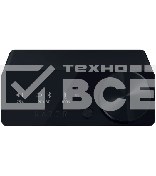 Гарнитура Razer Kraken V4 Pro чёрный, беспроводная + проводная, радиоканал, до 45 ч, подсветка