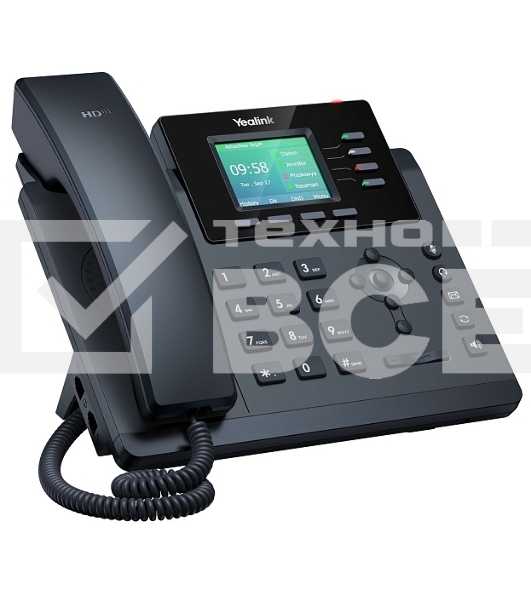 Настольный IP-телефон YEALINK SIP-T34W, 4 аккаунта, Wi-Fi, USB, 2.4