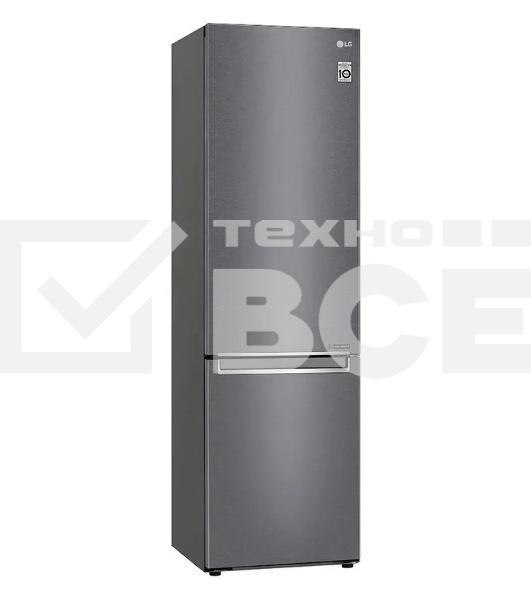 Холодильник LG GC-B509SLCL графит двухкамерный 292/127л морозилка снизу, No Frost