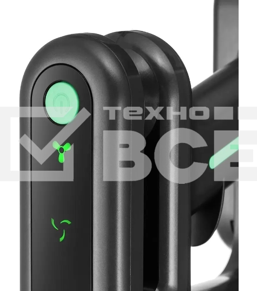 Пылесос вертикальный Kitfort КТ-5168-2 зеленый/черный, питание от аккумулятора, 75 Вт, уборка сухая, пылесборник 0.5 л, работа от АКБ max 32 мин.