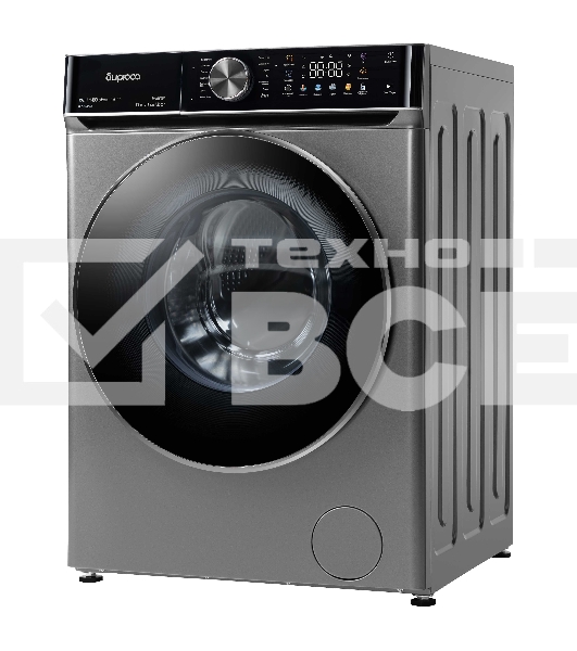 Стиральная машина Бирюса WM-SC1214/15 S хромированный металлик, загрузка фронтальная 12 кг, 1400 об/мин, класс А+++