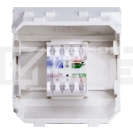 Розетка компьютерная DKC Brava 76655B R J 45 кат. 5e, белая, 2 мод, фото2