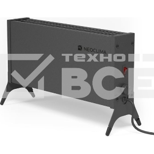 Конвектор Neoclima Nano 1000B черный, 1000 Вт, 15 м2, термостат