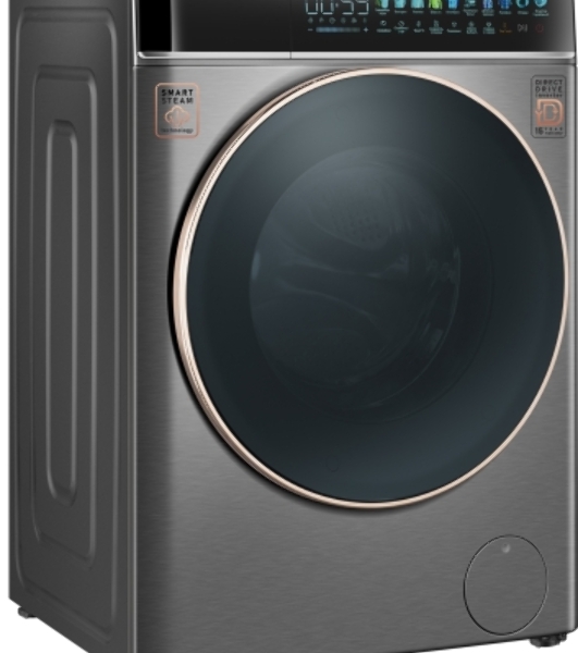 Стиральная машина Weissgauff WM 58411 Direct Drive Inverter Premium Steam Grey серая, загрузка фронтальная 11кг, 1400 об/мин., класс: A+++