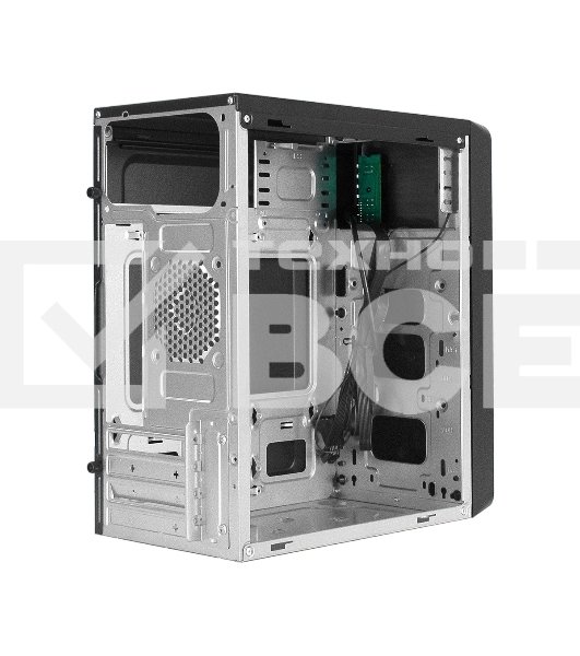 Компьютерный корпус Minitower ExeGate mEVO-7805-XP400 (mATX, БП XP400 с вент. 12см, 2*USB+1*USB 3.0, аудио, черный, с 2*RGb подсветкой)