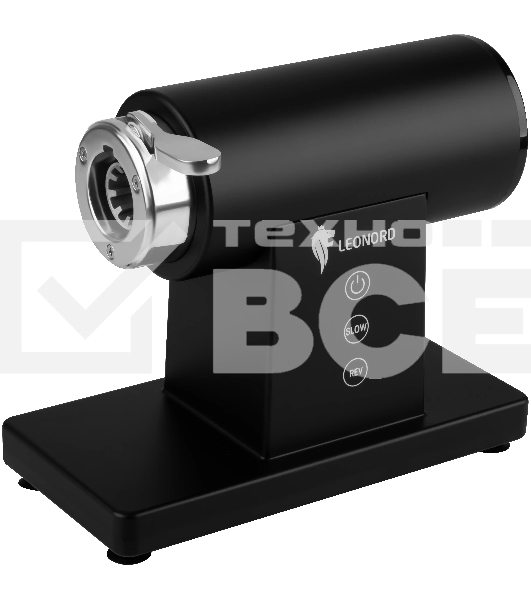 Мясорубка электрическая LEONORD LE-17705 Premium черный, 3000 Вт, 3.0 кг/мин, реверс, металлический лоток, насадки - 6