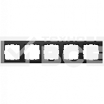 Рамка Jasmart 5-м G-Classic черный матовый soft touch, фото 1
