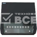 Шкаф коммутационный NTSS (NTSS-SOHO5U-BL) настенный 5U 520x140 мм пер. дв. стекл несъемн. бок. пан. 80 кг черный, фото 1