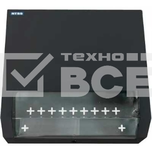 Шкаф коммутационный NTSS (NTSS-SOHO5U-BL) настенный 5U 520x140 мм пер. дв. стекл несъемн. бок. пан. 80 кг черный