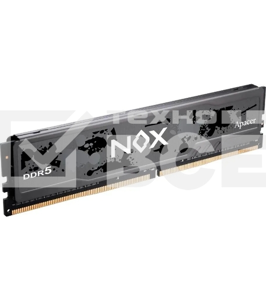 Оперативная память Apacer Nox, DDR5, 32Gb (2x16Gb), 6000MHz, CL40, DIMM, радиатор, черный