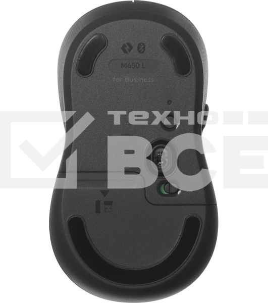 Мышь Logitech M650 L черный оптическая 4000dpi беспров. BT/Radio USB (910-006350)