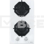 Газовая варочная панель Maunfeld EGHG.32.2CW/G, 2 конфорки, закаленное стекло, белый, фото15