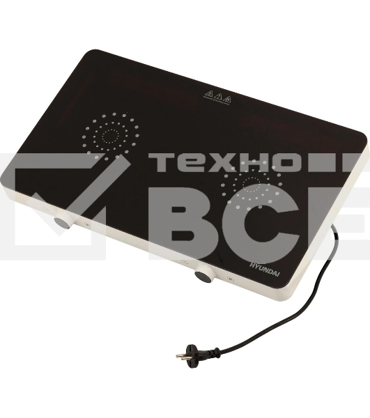 Плита настольная электрическая Hyundai HYC-0108 белый стеклокерамика (настольная)