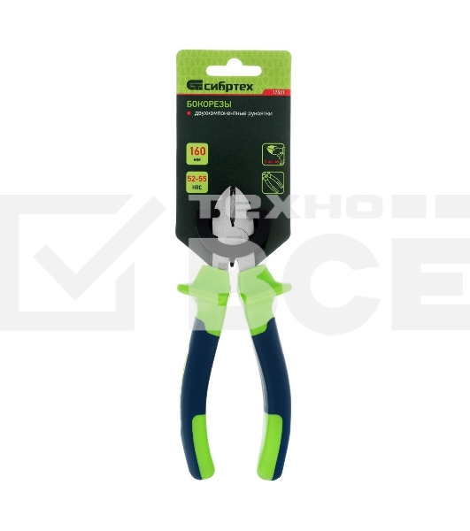Бокорезы Сибртех 160 мм, двухкомпонентные рукоятки