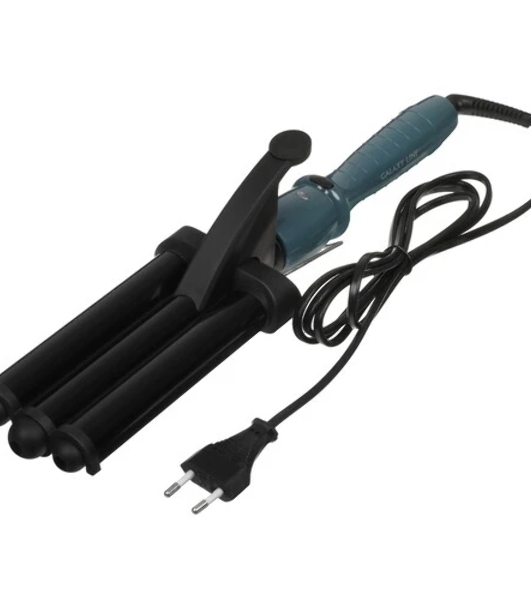 Щипцы для завивки волос Galaxy Line GL 4668 черный/зеленый, 22 мм, 200 °C, 1 режим