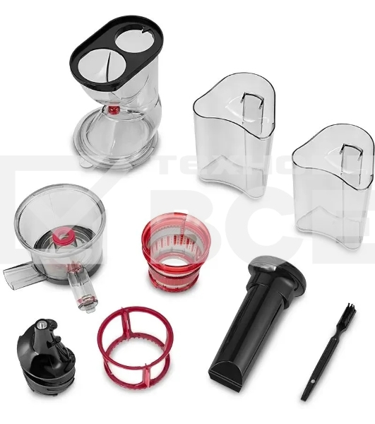 Соковыжималка шнековая Kitfort КТ-1162 150Вт рез.сок.:1000мл. черный