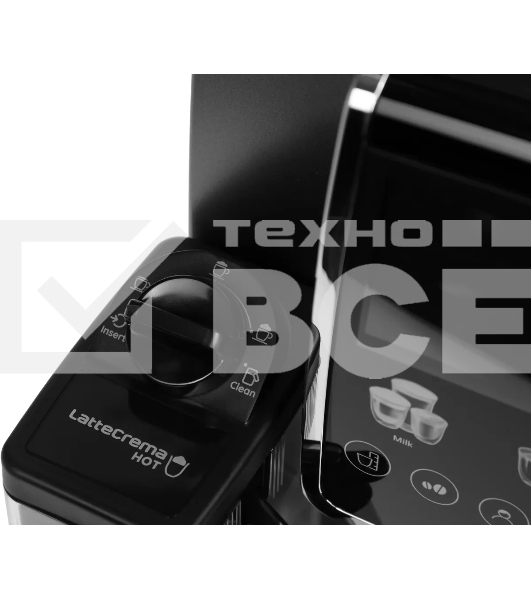 Кофемашина автоматическая DeLonghi Dinamica Plus ECAM380.95.TB черный/серый, исп. кофе - зерновой/молотый, 1.8 л, 1450 Вт, 15 Бар.