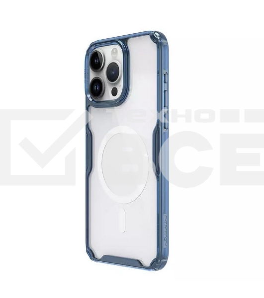 Чехол Nature TPU Pro Magnetic Case, синий, (AP IP15 Pro)