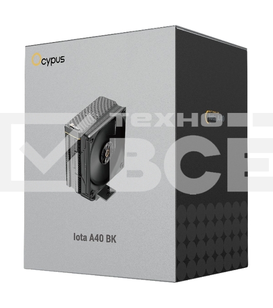Кулер для процессора Cooler Ocypus Iota A40 BK черный 120мм алюминий+медь 2000rpm 29db 4-pin 220W 156мм