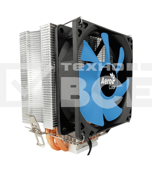 Кулер для процессора AeroCool / Formula Verkho 3 серебристый, 90 мм, алюминий/медь, 2500 об/мин, 24 дБ, 4 pin, 120 Вт, 122.5 мм