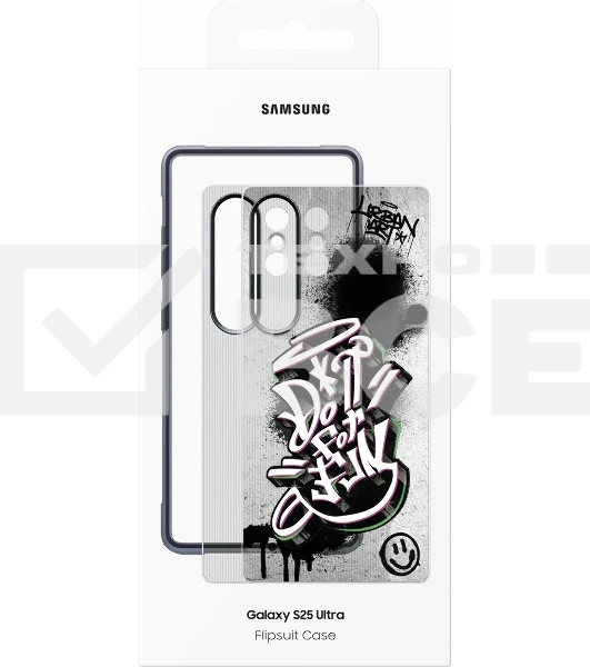Чехол (клип-кейс) для Samsung Galaxy S25 Ultra Rugged Flipsuit Case S25 Ultra черный/прозрачный (EF-JS938CBEGRU)
