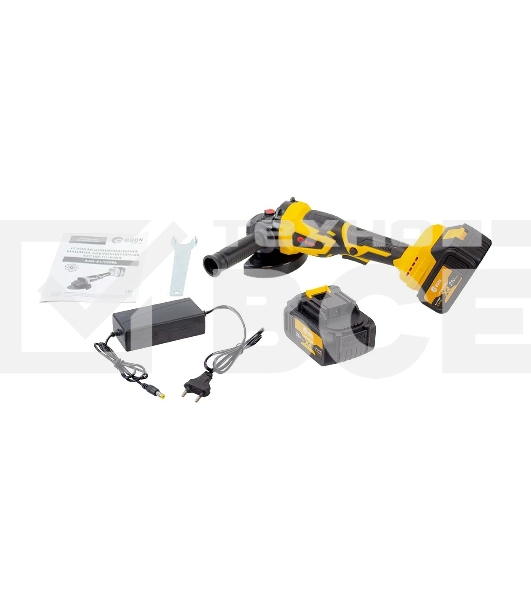 Угловая шлифовальная машина EDON AAG-21/125BL черный/желтый 25093